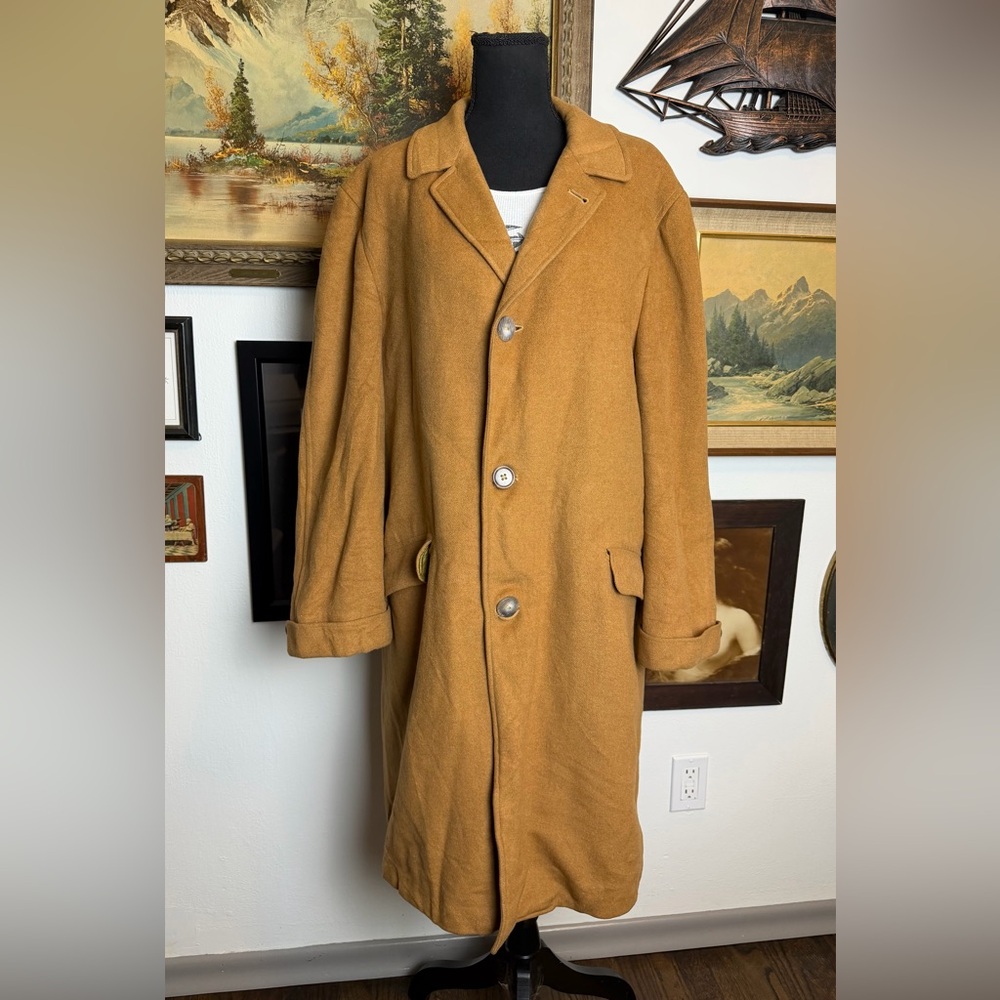 Vintage 100% Cashmere Long Coat Einiger Men's XL